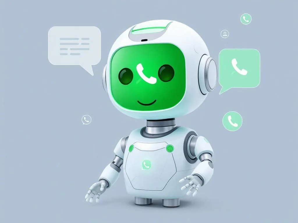 Robô de inteligência artificial do Chat Green